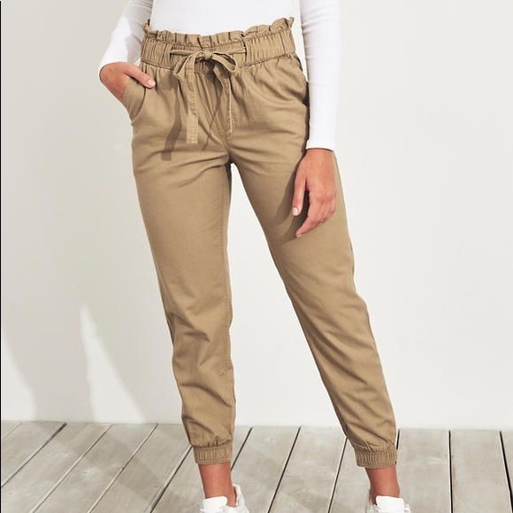 hollister paper bag pants